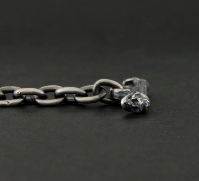 Photo5: 6Chain & Quarter T-bar Necklace