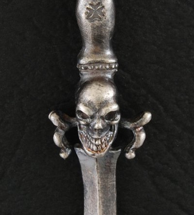 Photo3: Half Dagger With Skull Pendant