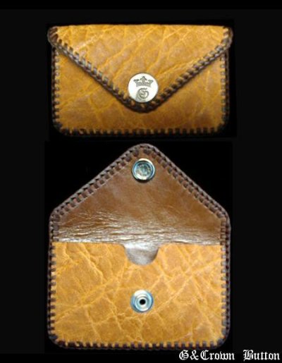 Photo1: Elephant Skin (Yellow) Card Case