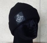 Atelier mark watch cap (Black)