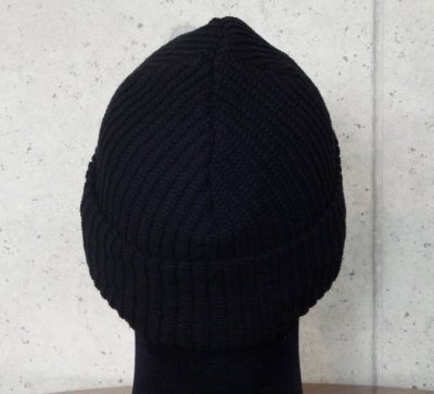 Photo4: Atelier mark watch cap (Black)