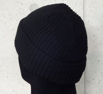 Photo5: Atelier mark watch cap (Black)