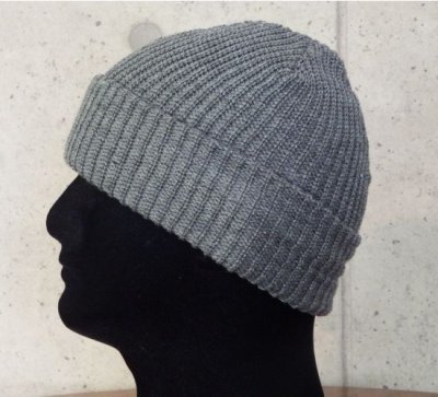 Photo4: Atelier mark watch cap (Gray)