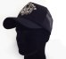 Photo1: Triple Skull Mesh Cap (Snap-back) (1)