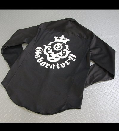 Photo2: Gaboratory Dress shirts(Black)