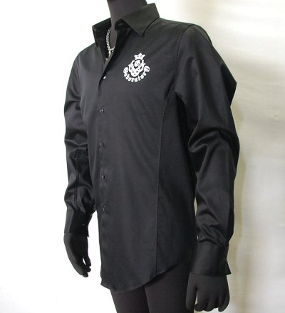 Photo3: Gaboratory Dress shirts(Black)