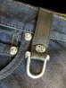 Photo5: Gaboratory Reinforced Jeans with Stingray inlay Cow hide pocket (5)