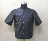 Gaboratory Tribal Base Ball Leather Shirt