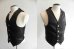 Photo3: Gaboratory Tailored Leather Vest (Chinese silk back) (3)