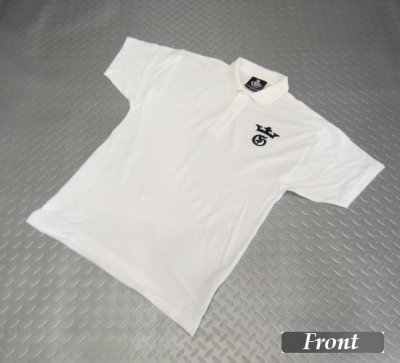 Photo1: Gaboratory G&Crown Polo Shirt(White)