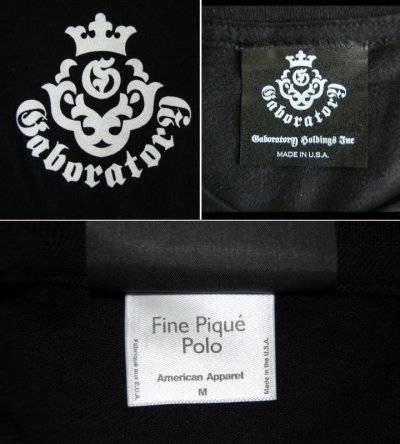 Photo3: Gaboratory Atelier Mark Polo Shirt(Black)