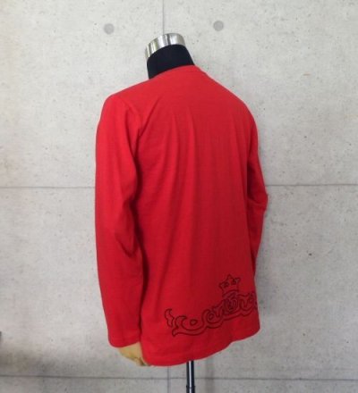 Photo2: Atelier tribal T-Shirt [Red]