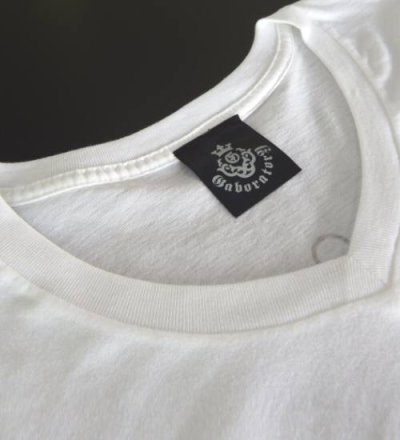 Photo2: Atelier mark V-neck T-Shirt [White]