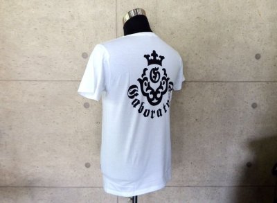 Photo3: Atelier mark V-neck T-shirt [White]