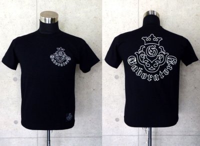 Photo1: Atelier mark T-shirt [Black/Outline]