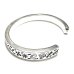 Photo8: Multi Stamp Quarter Flat Bar Bangle 7mm Bold