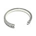 Photo3: Multi Stamp Quarter Flat Bar Bangle 7mm Bold