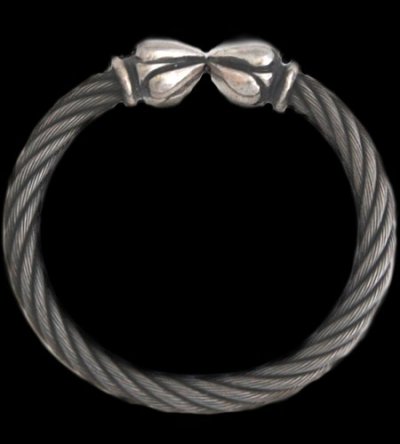 Photo1: Noodle Cable Wire Bangle