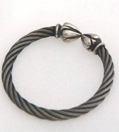 Photo2: Noodle Cable Wire Bangle