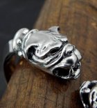 More Photo1: Old Bulldog With Stud Bolo Neck Triangle Wire Bangle