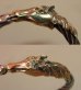 Photo5: 18k Gold & Silver Horse Cable Wire Bangle (5)