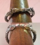 More Photo2: 18k Gold & Silver Horse Cable Wire Bangle