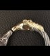 Photo13: Gold & Silver Stupid Horse Cable Wire Bangle