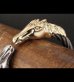 Photo12: Gold & Silver Stupid Horse Cable Wire Bangle