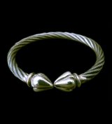 Half Noodle Cable Wire Bangle