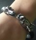 Photo10: Rhinoceros & Alligator Cable Wire Bangle