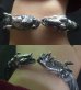 Photo14: Rhinoceros & Alligator Cable Wire Bangle