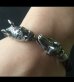 Photo12: Rhinoceros & Alligator Cable Wire Bangle