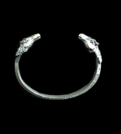 Photo1: Quarter Horse Triangle Wire Bangle