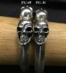 Photo10: Miracle Skull Triangle Wire Bangle