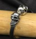 Photo7: Miracle Skull Triangle Wire Bangle