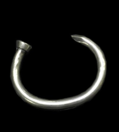 Photo1: Nail Ring Bangle Short (7.5mm)