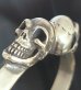 Photo5: Double Miracle Skull Triangle Wire Bangle