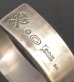 Photo12: Pure Gold Wrap On Raised G&Crown & Maltese Cross Flat Bar Bangle 10mm Bold