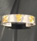 Photo4: Pure Gold Wrap On Raised G&Crown & Maltese Cross Flat Bar Bangle 10mm Bold