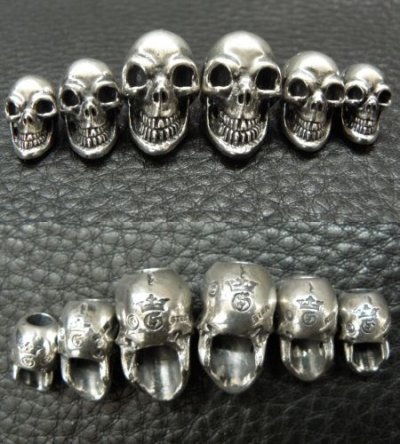 Photo2: Single Skull Beads