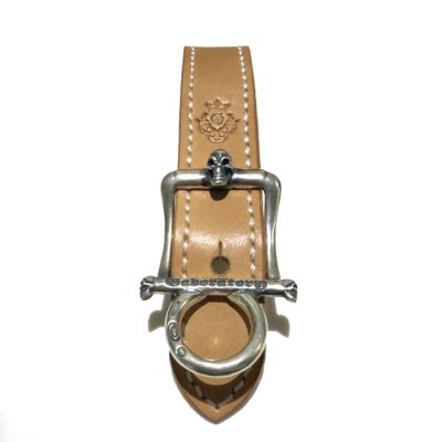 Photo2: Skull On American Classic Square Buckle With Phantom T-bar & O-ring Belt Loop