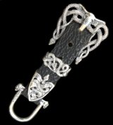 Shark Skull On Snake Buckle Belt Loop