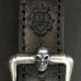 Photo7: Skull On American Classic Square Buckle With Phantom T-bar & O-ring Belt Loop