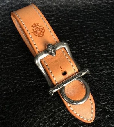 Photo2: Skull On American Classic Square Buckle With Phantom T-bar & O-ring Belt Loop