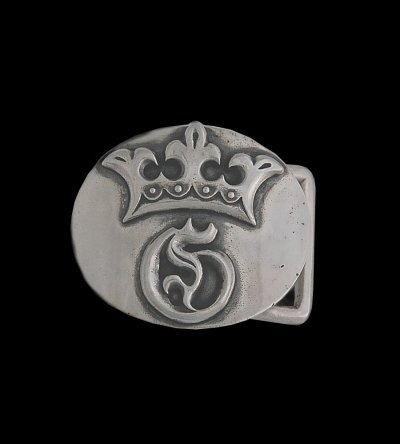 Photo1: G&Crown Belt Buckle Medium