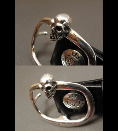 Photo3: Skull On American Vintage Buckle