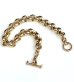 Photo2: [One-of-a-kind] 14K Gold O-Ring Links Bracelet [14k-05] (2)