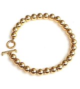 [One-of-a-kind] 14K Gold All Ball Links Bracelet [14k-06]