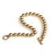 Photo3: [One-of-a-kind] 14K Gold All Ball Links Bracelet [14k-06]