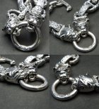 More Photo3: Bulldog With Chiseled H.W.O & Chiseled Anchor Links Bracelet